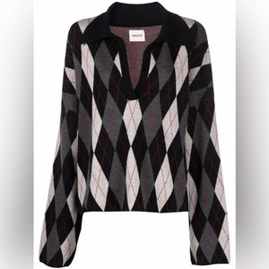 Khaite Argyle Sweater